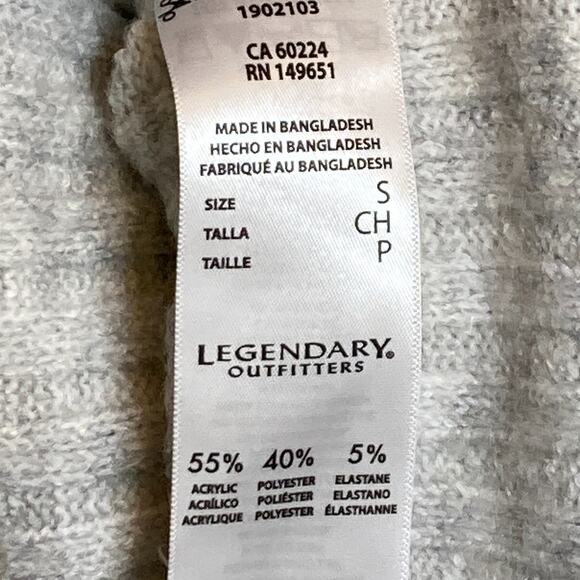 Women's Legendary Outfitters Soft Cozy Pullover Sweater Grey Size Small - Picture 7 of 9
